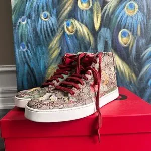 Gucci floral high top sneakers new arrivals